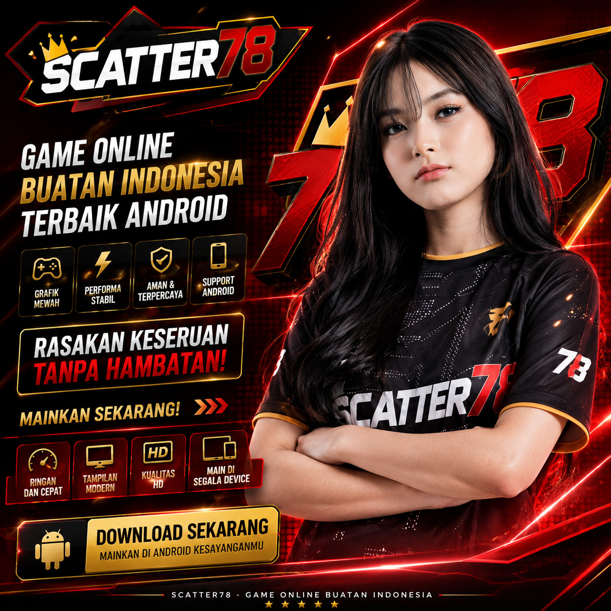 Banner utama SCATTER78 - Game online buatan Indonesia terbaik